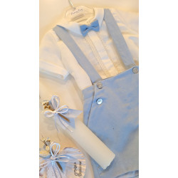 Conjunto Batizado azul